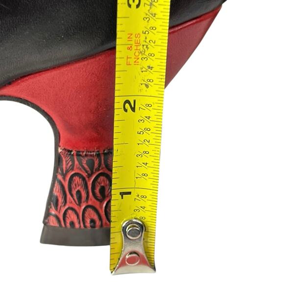 L’artiste X Spring Step Women’s Mary Ellen Red Black Mary Jane Size 39 US 8.5 - Picture 11 of 11